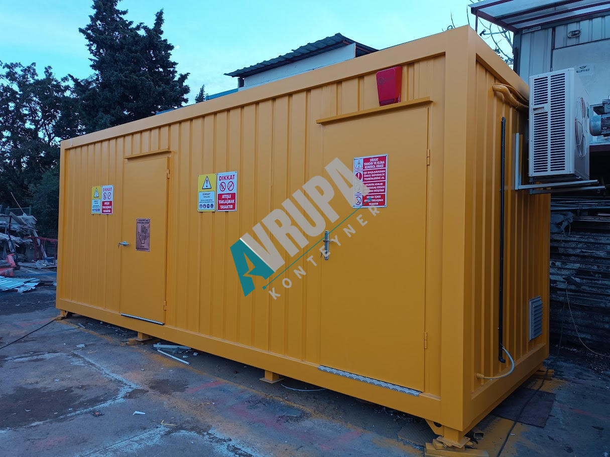 250x650 H:266 FULL SİSTEM  KİMYASAL DEPO KONTEYNERİ